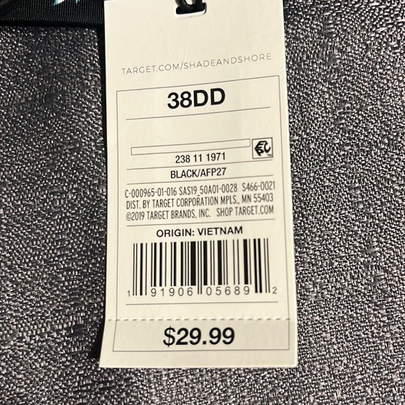 Floral Print Bathing Suit Top - size 38DD - NWT - Picture 5 of 5